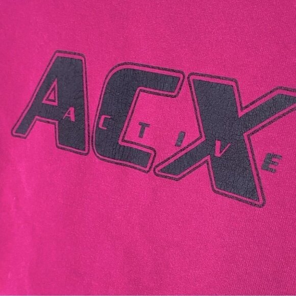 Vintage Au Coton Pink ACX Activewear Crew Neck Sweatshirt L - Picture 10 of 14
